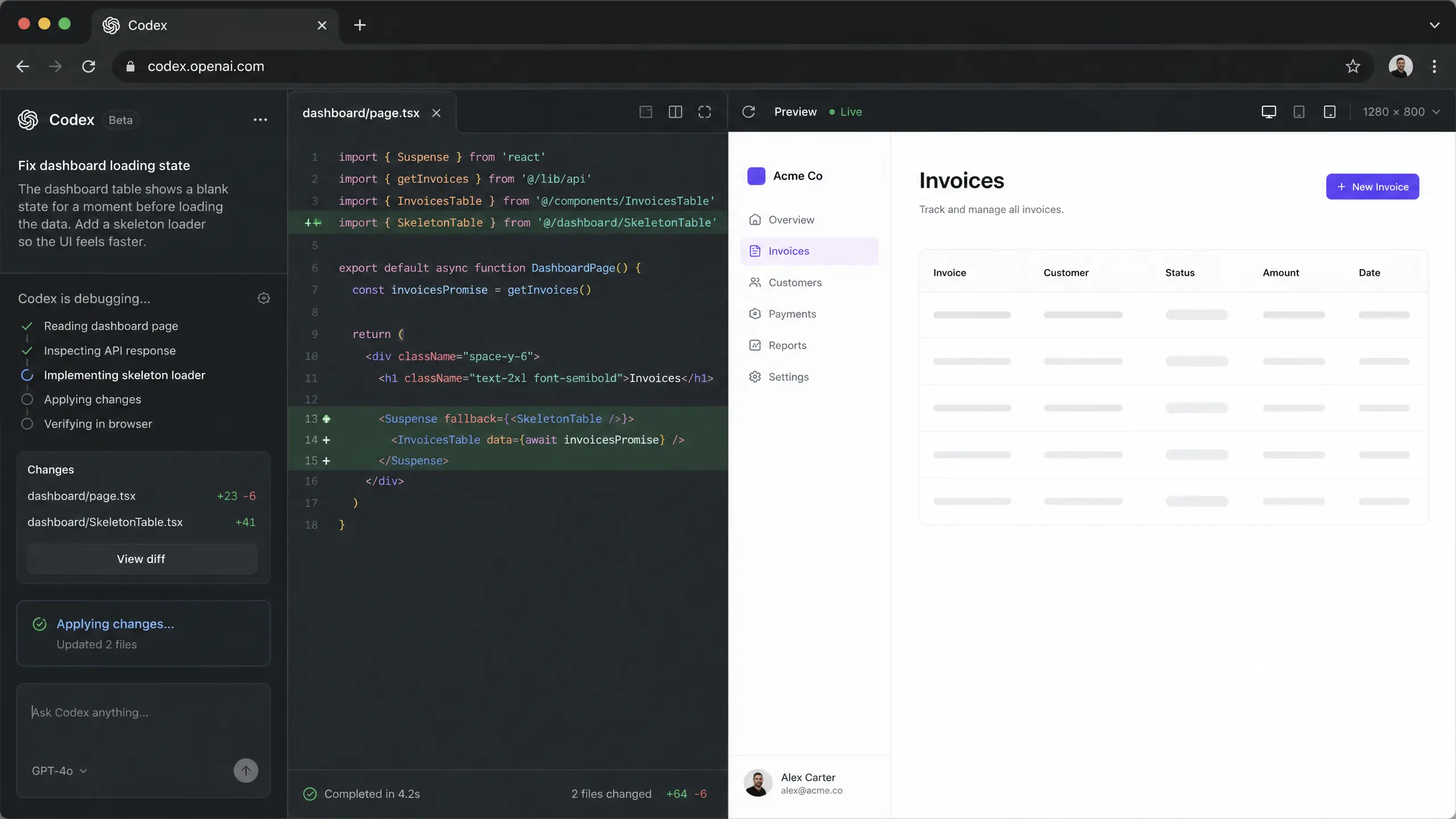 Application Image for Codex Native Browser