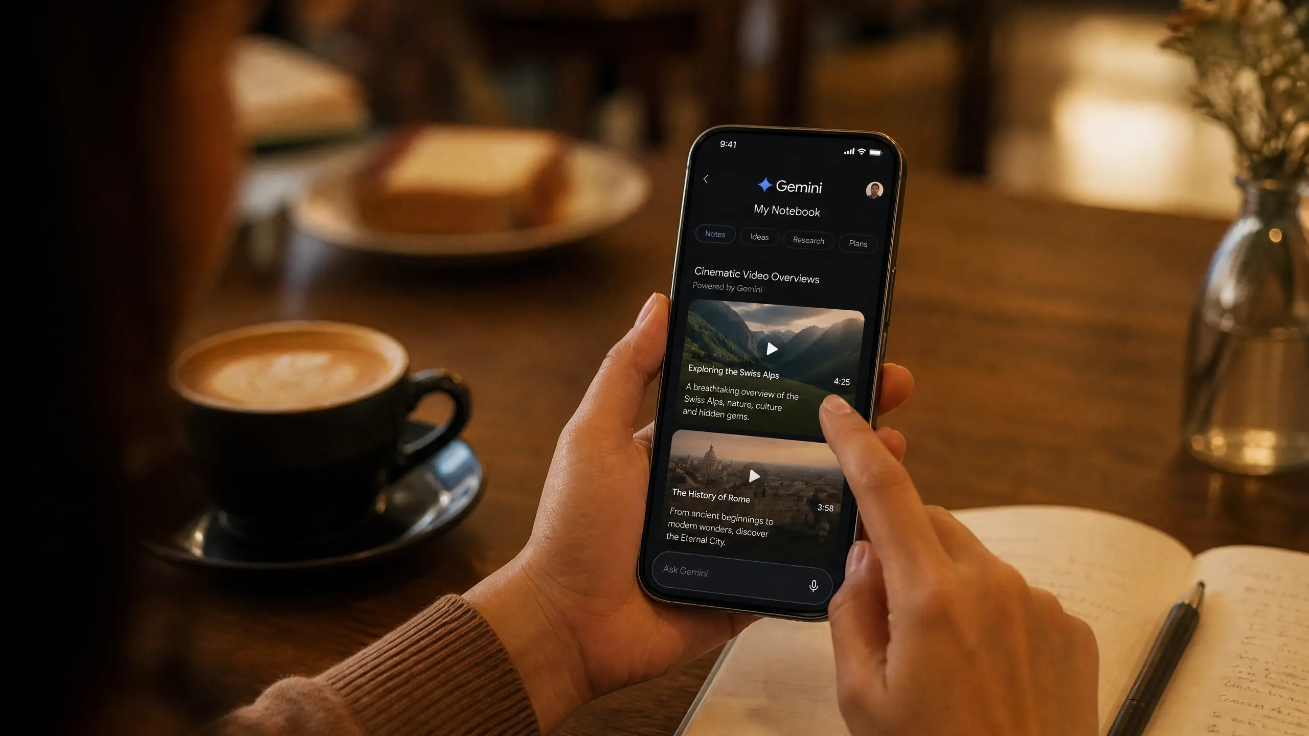 NotebookLM Mobile and Cinematic Overview