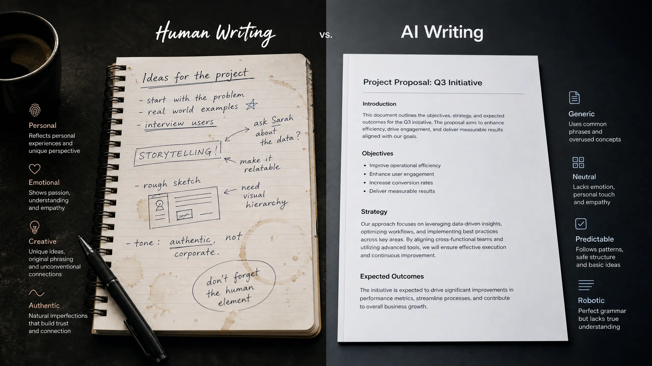 Human vs. AI Writing